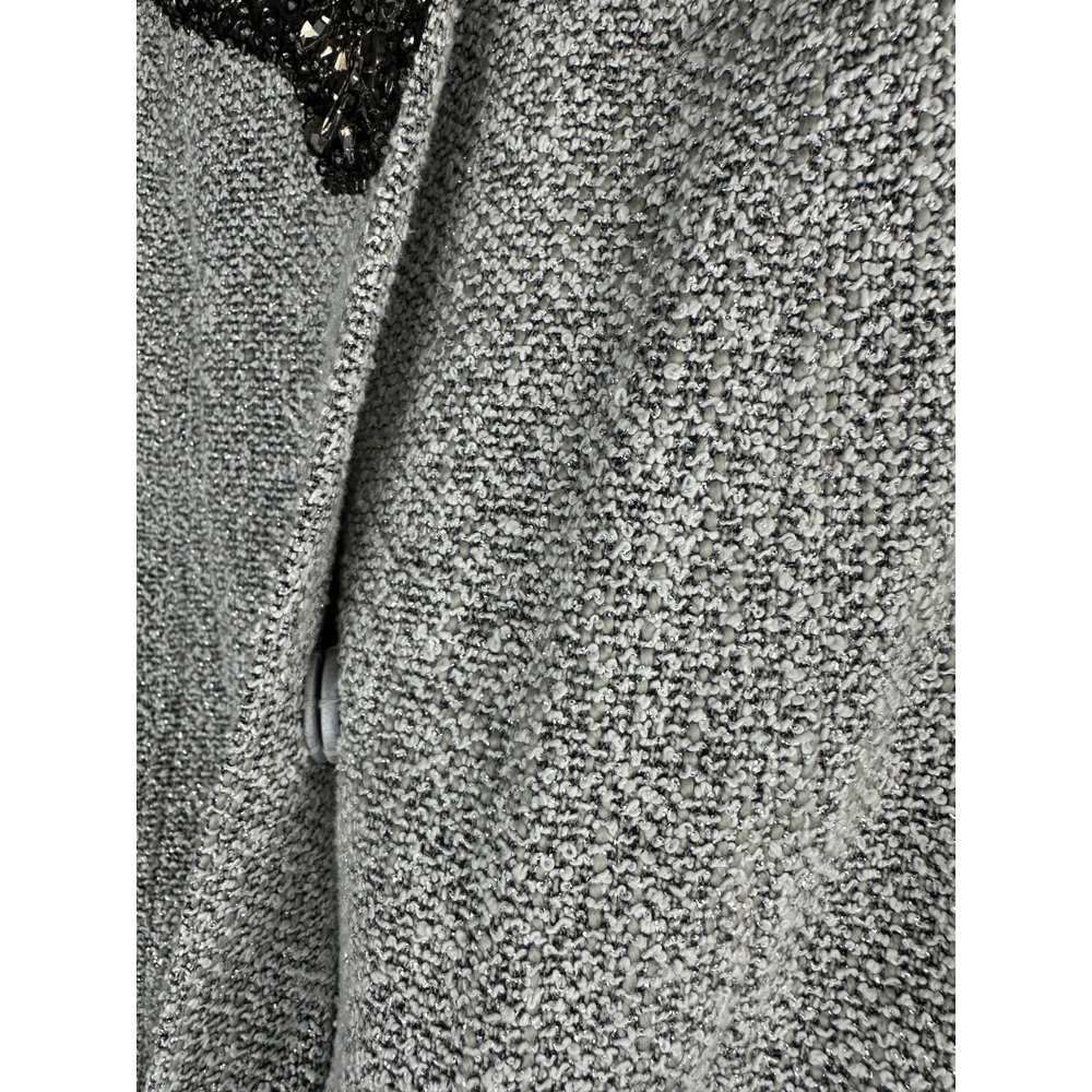 Lafayette 148 Set Embellished Boucle Snap Jacket & Skirt Tweed Sizes 12 & 14 - Picture 8 of 16